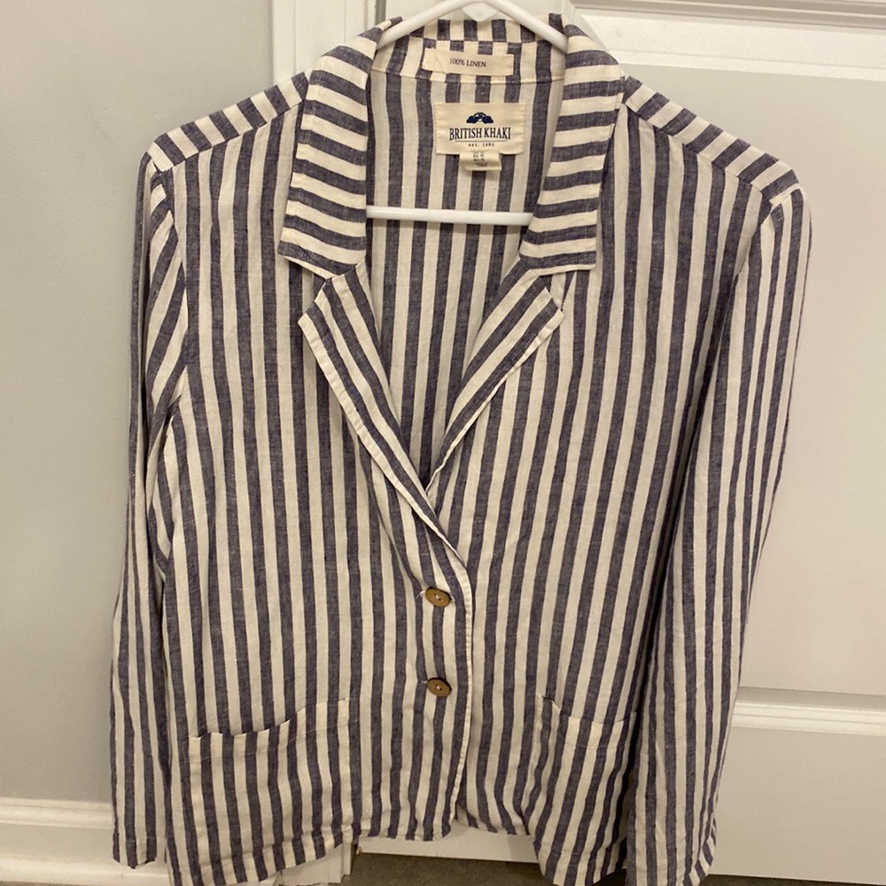 Linen lightweight blazer ladies XL